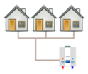 GSHP district heating system