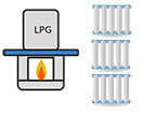 LPG back boiler to radiators